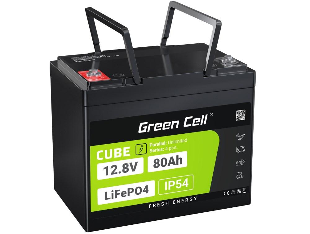 Batteri 12 Lifepo4 80 Ah Green Cell Cube