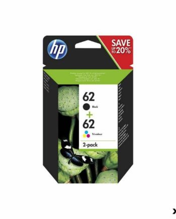 Blækpatroner Hp 62 Sort   Farve 24 Enheder  Original