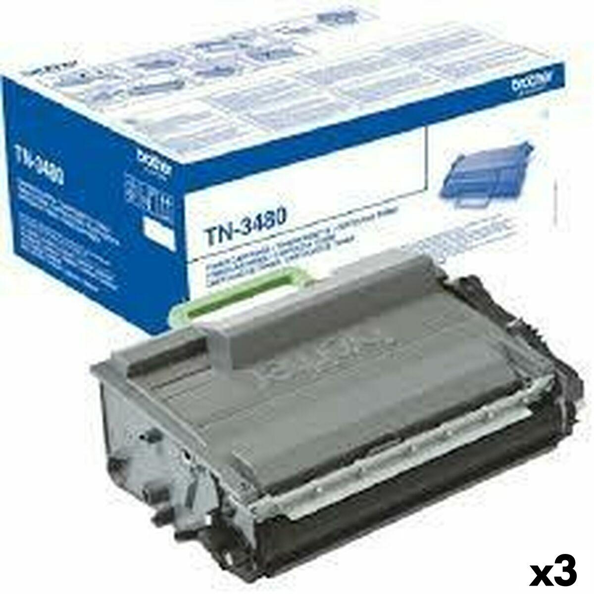 Brother Tn-3480 Original Toner Sort -pak Mfcl5750 6300dw 6800dw 6900dw