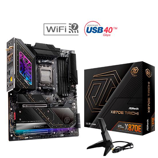 Bundkort Asrock X870e Taichi Wifi Eatx Am5 Ddr5