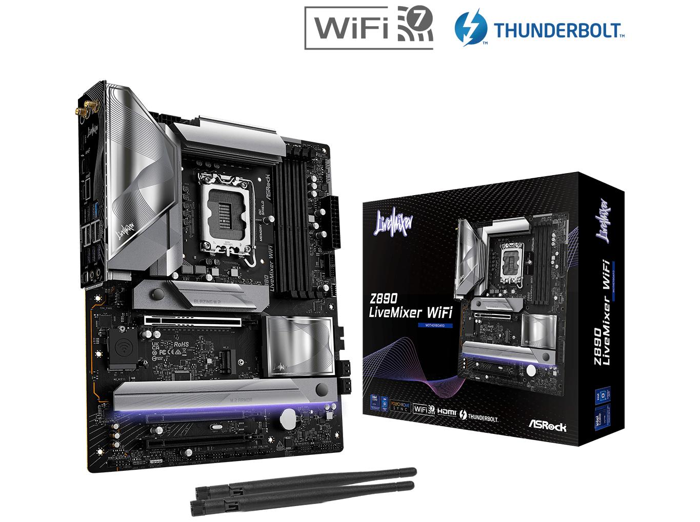 Bundkort Asrock Z890 Livemixer Wifi Atx Lga-1851