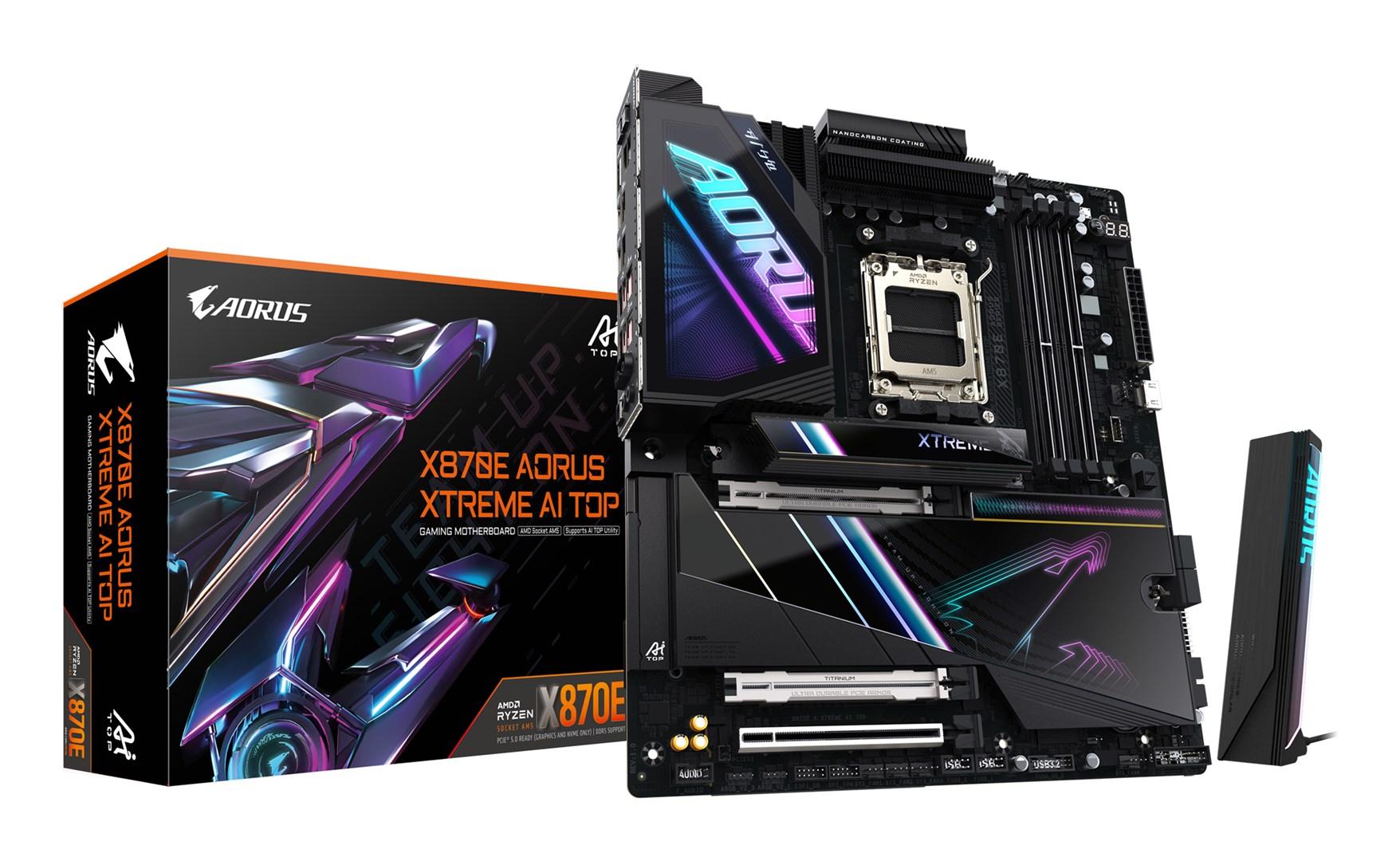 Bundkort Gigabyte X870e Aorus Xtreme Ai Top Am5 Ddr5 Wifi Usb4