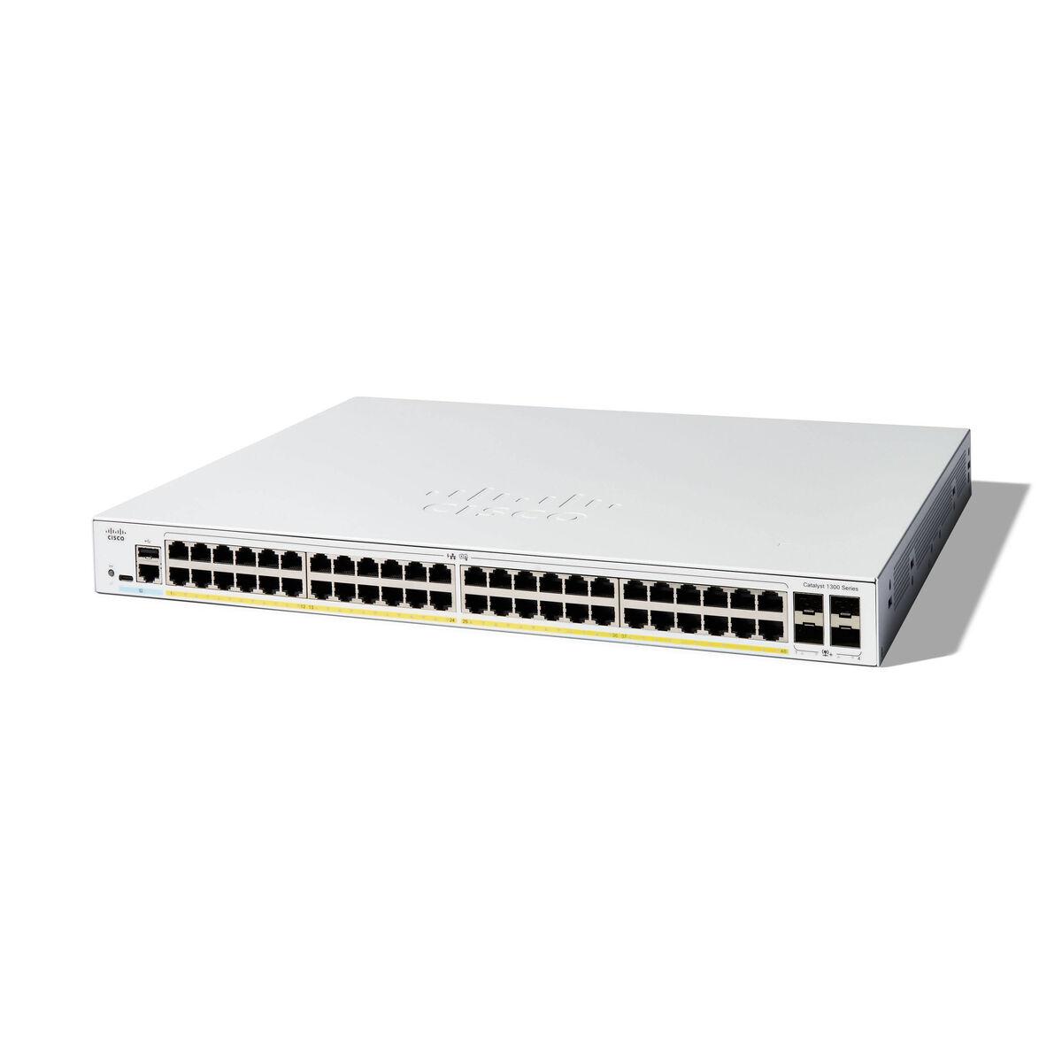 Cisco Switch C1300-48p-4x 48-port Netværksswitch Hvid