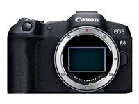 Digitalkamera Canon Eos R8 24   Mp Full Frame  Sort  Kun Kamerahus