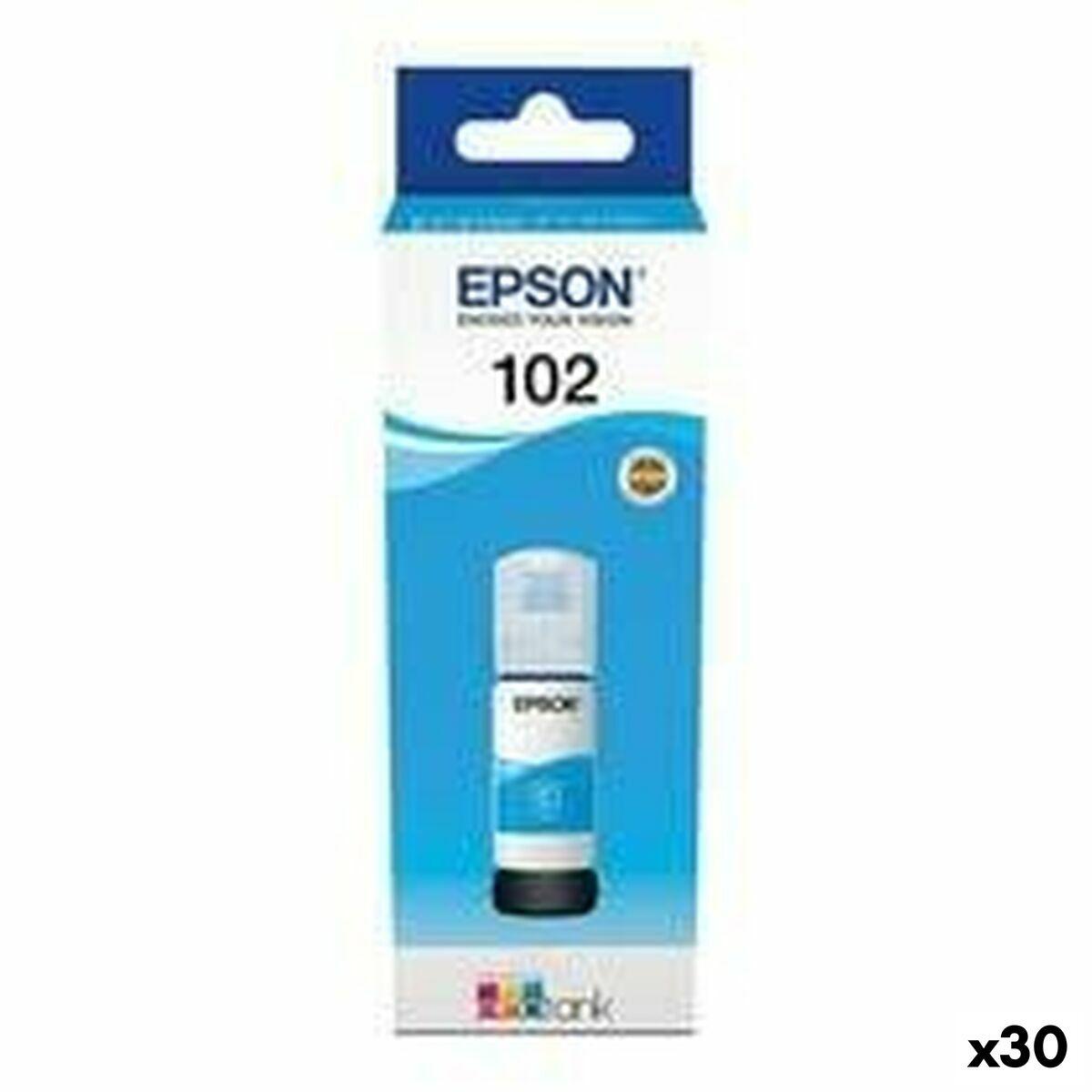 Epson 102 Ecotank Blæk Cyan Til Et-2700 2750 3700 3750 4750 Fl