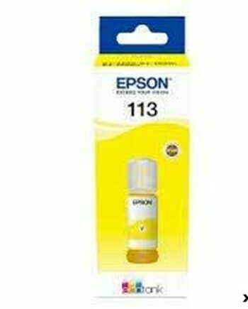 Epson 113 Gul Blæk Original Genopfyldning Til Ecotank Et-5850 5800 5880 5170 5150 16650 16600 16680 16150
