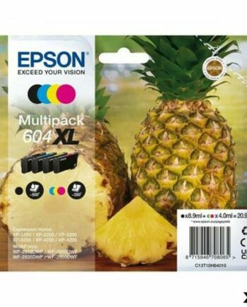 Epson 604  Multipack Blæk Sort Cyan Magenta Gul    Stk  Til Xp-2200 Og Wf-2910dwf