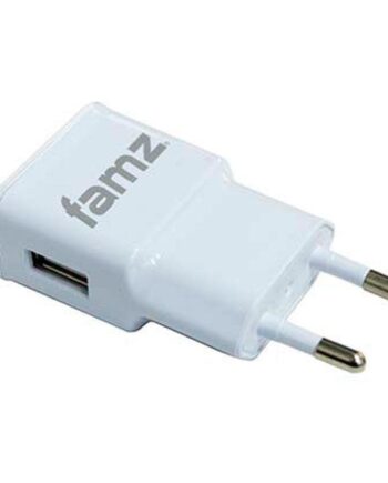 Famz Vægoplader Hvid Eu-stik Med Usb