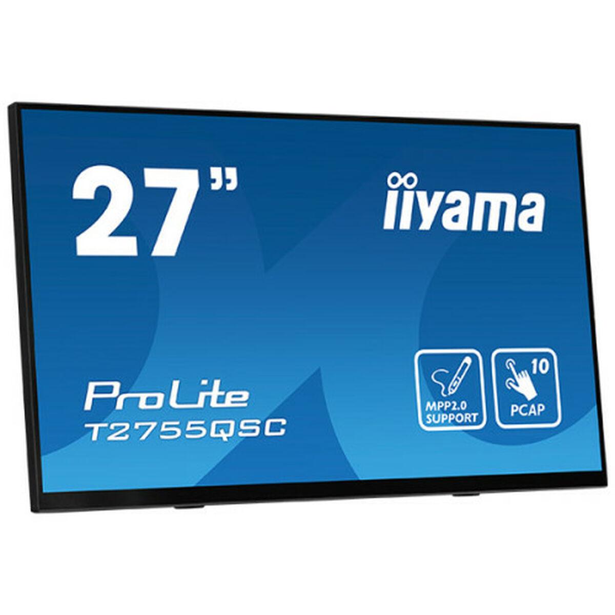 Gaming Skærm Iiyama T2755qsc-b1 27 Quot Qhd Ips Touch 75 Hz