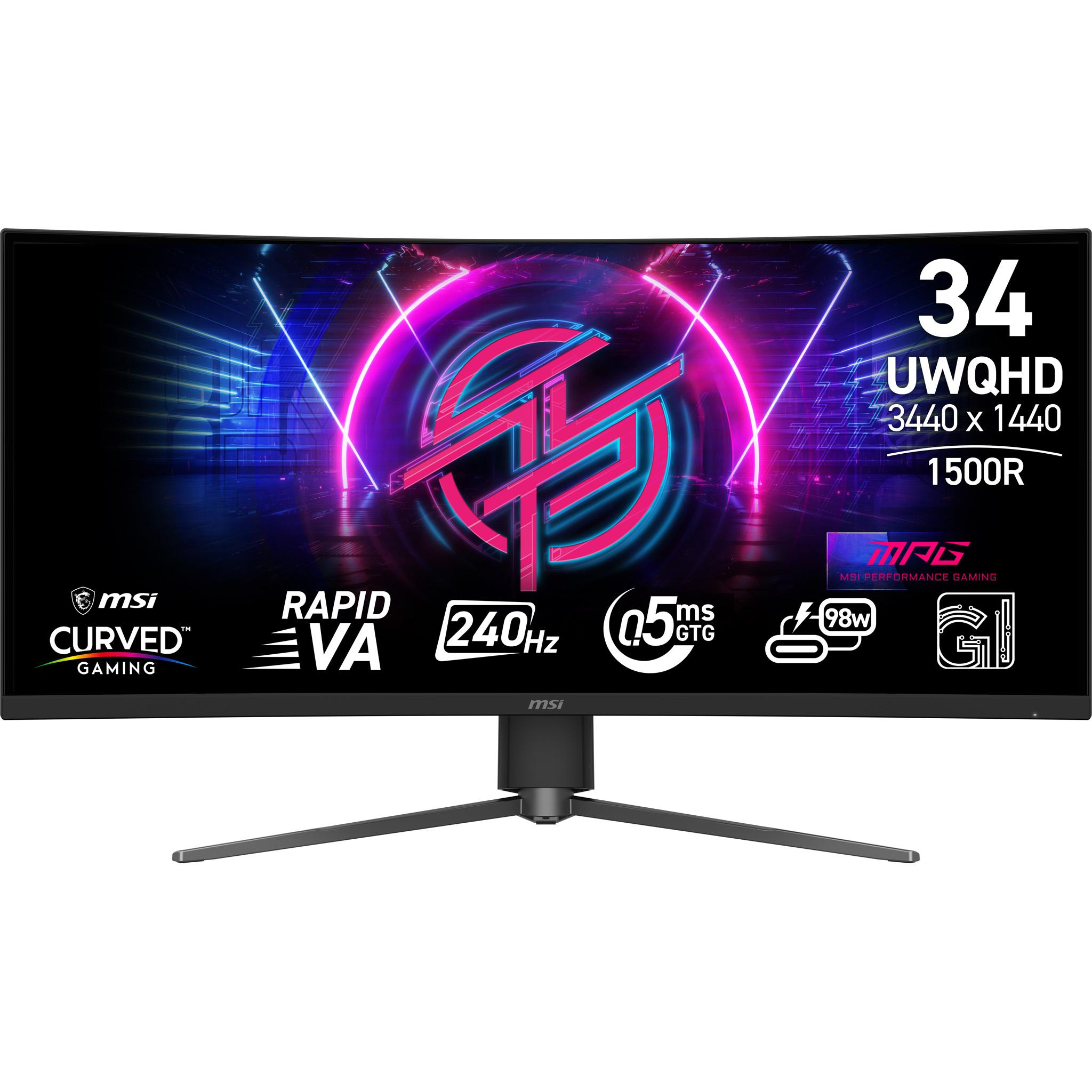 Gaming Skærm Msi Mpg 346cqrf X24 34 Quot Uwqhd 3440 1440 Sort