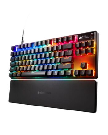 Gaming Tastatur Steelseries 64740 Sort Rgb Med Håndledsstøtte