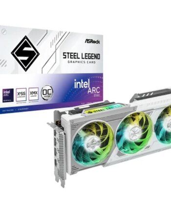 Grafikkort Asrock Intel Arc B580 Steel Legend 12 Gb Gddr6  Hvid