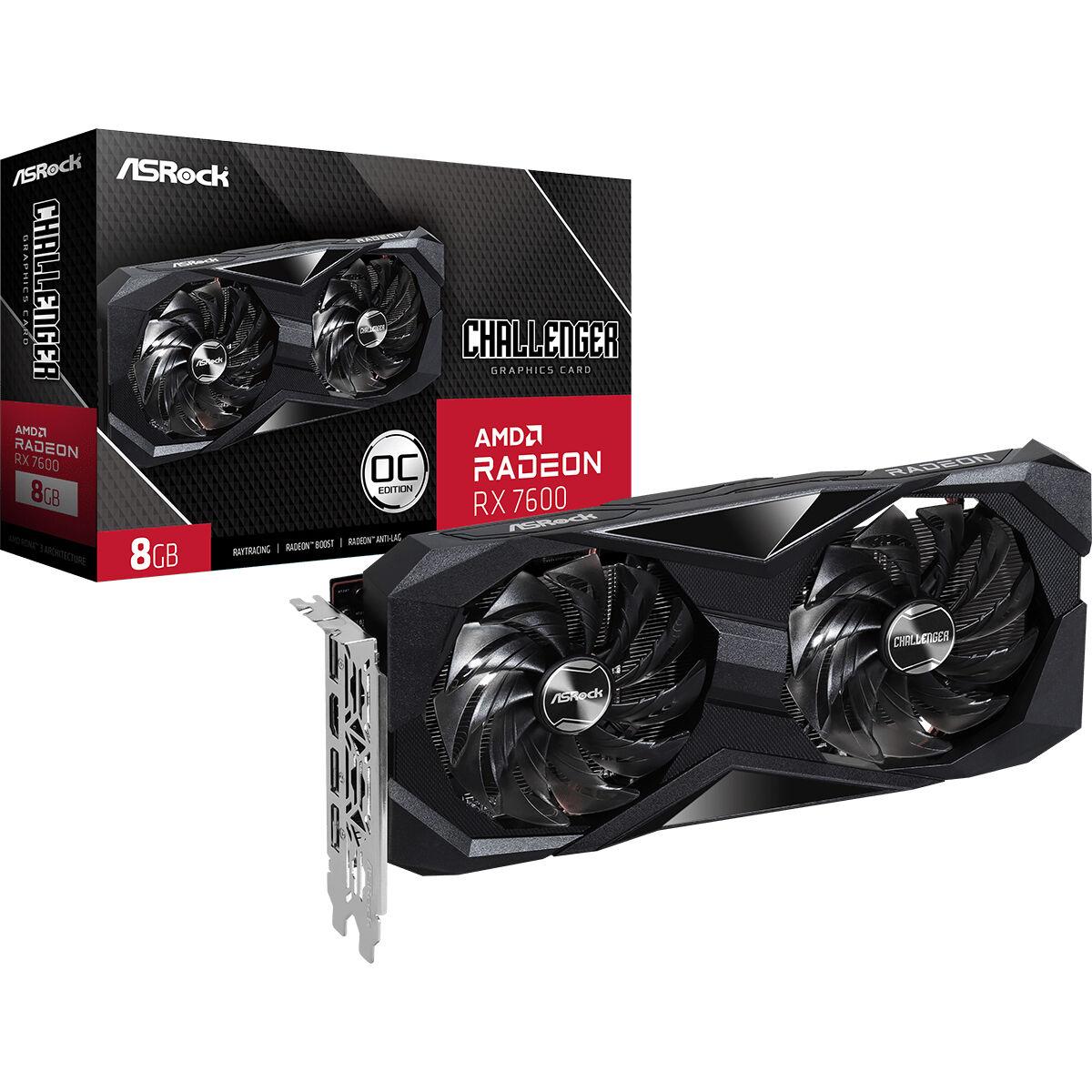 Grafikkort Asrock Radeon Rx 7600 Challenger Gb Gddr6