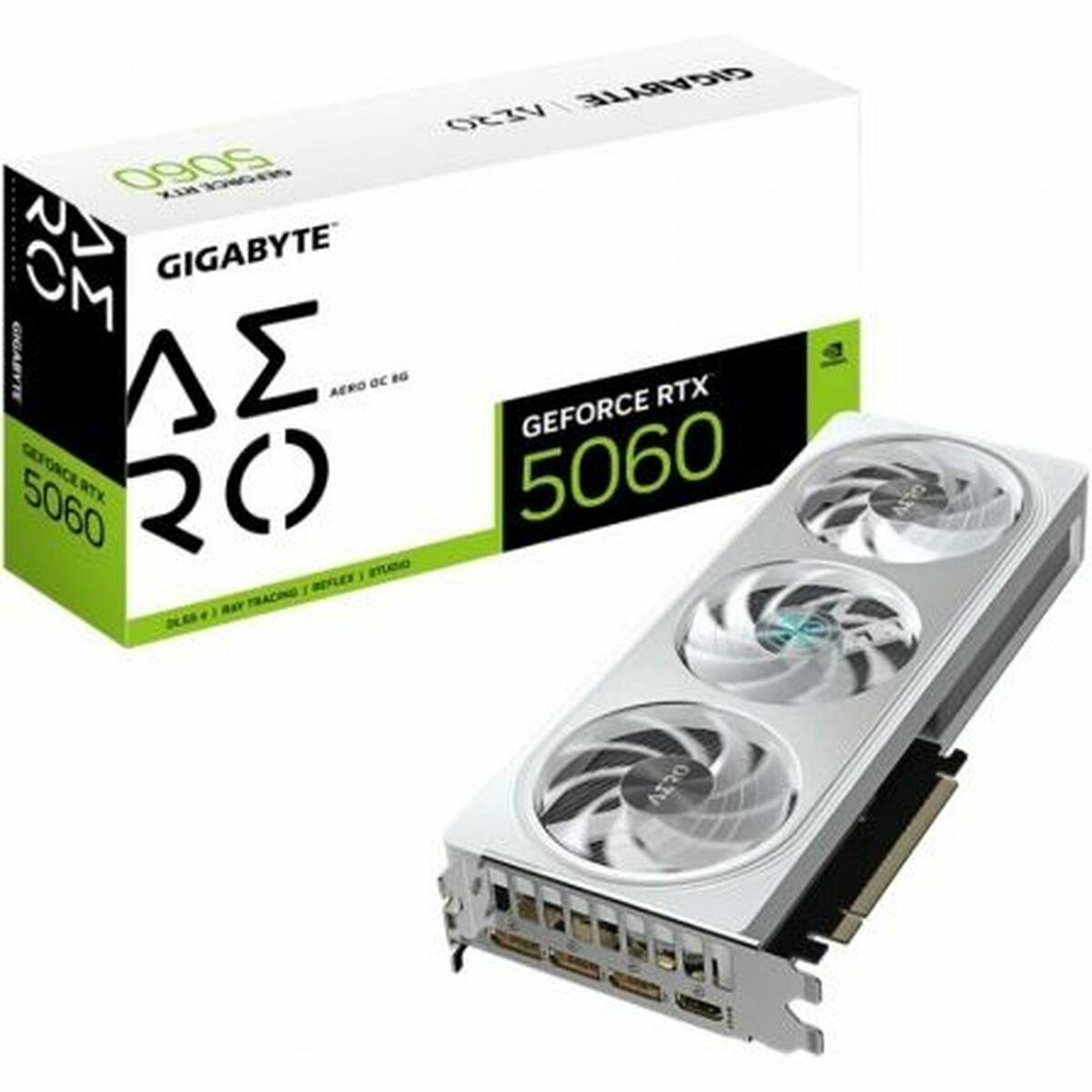 Grafikkort Gigabyte Geforce Rtx 5060 Aero Gb Gddr7 Hvid