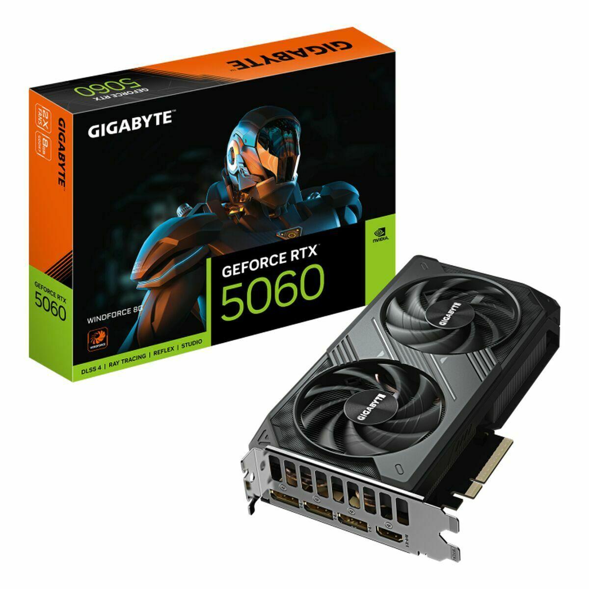 Grafikkort Gigabyte Geforce Rtx 5060 Gb Gddr7 9vn5060w-00-g10