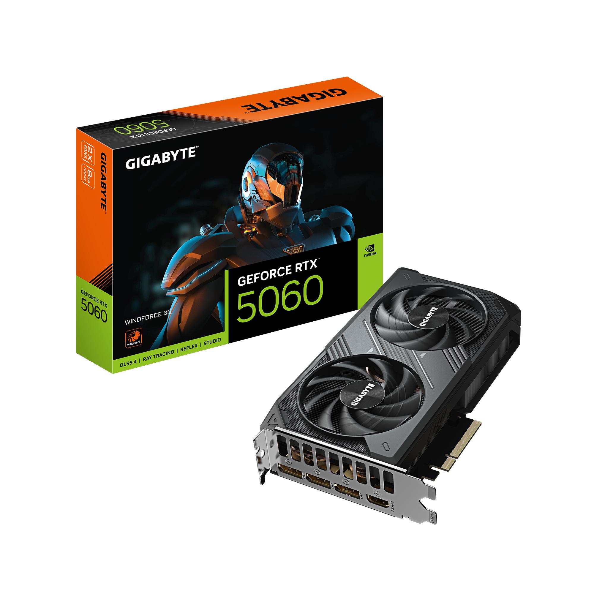 Grafikkort Gigabyte Geforce Rtx 5060 Windforce 8gb