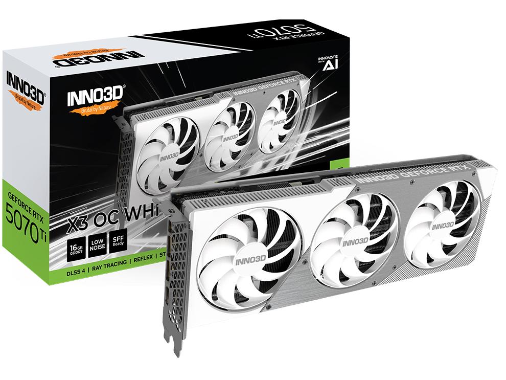 Grafikkort Inno3d Geforce Rtx 5070 Ti X3 Oc White 16 Gb