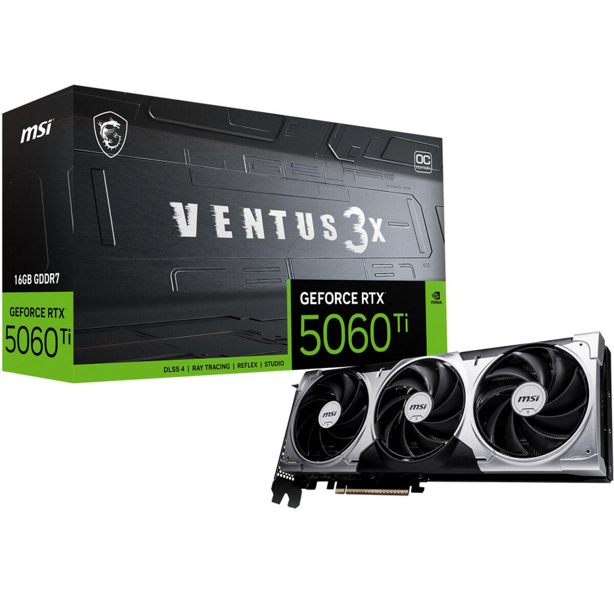 Grafikkort Msi Geforce Rtx 5060 Ti Ventus 3x 16 Gb Gddr7