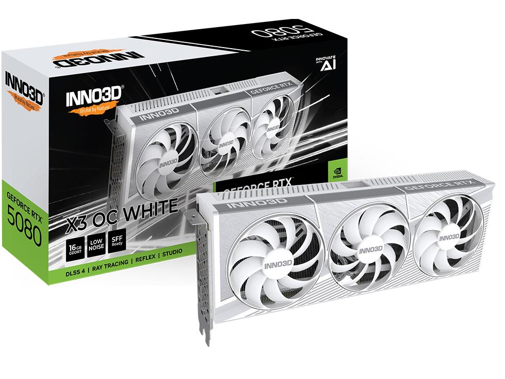 Grafikkort Nvidia Inno3d Geforce Rtx 5080 Oc White 16 Gb