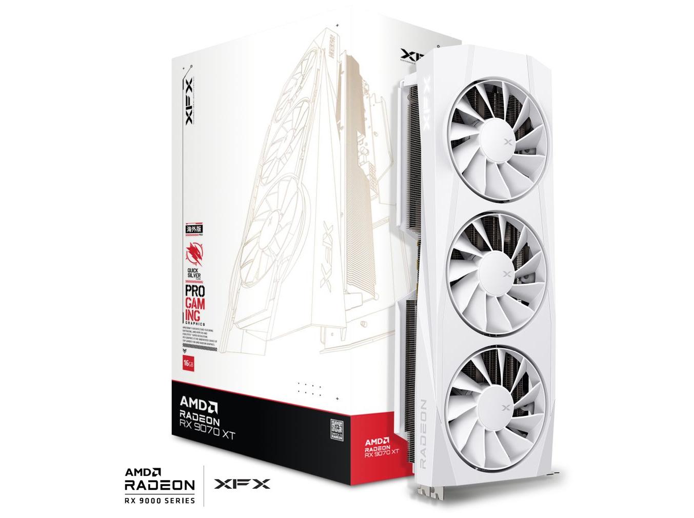 Grafikkort Xfx Radeon Rx 9070 Xt 16gb Quicksilver Oc White