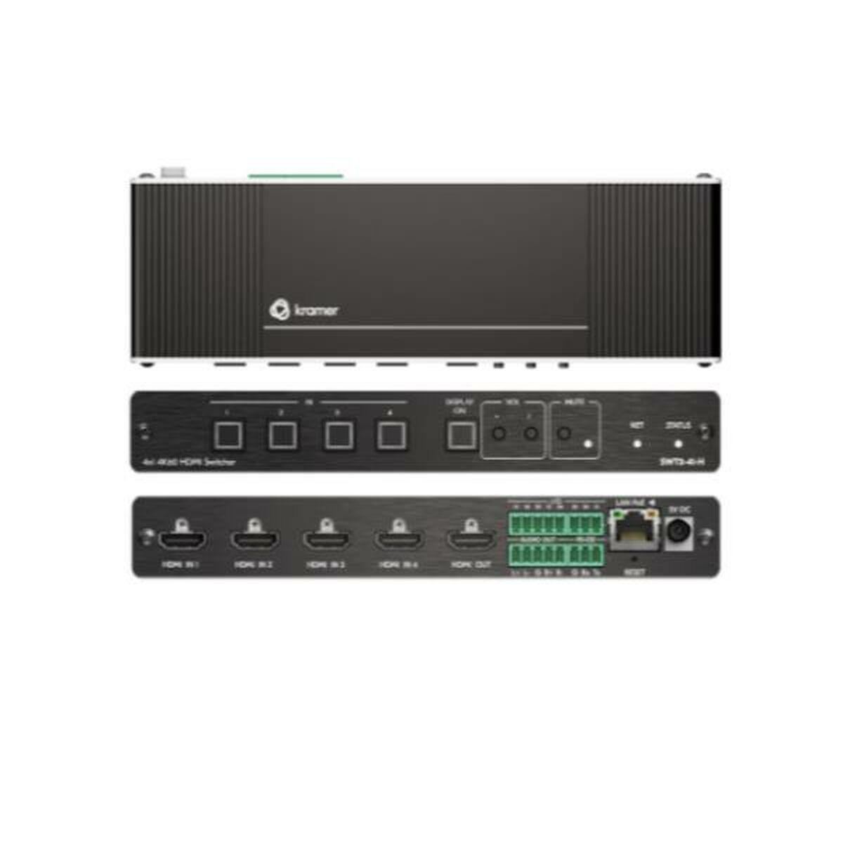 Hdmi Switch Kramer Swt3-41- 4x1 4k Hdr Sort
