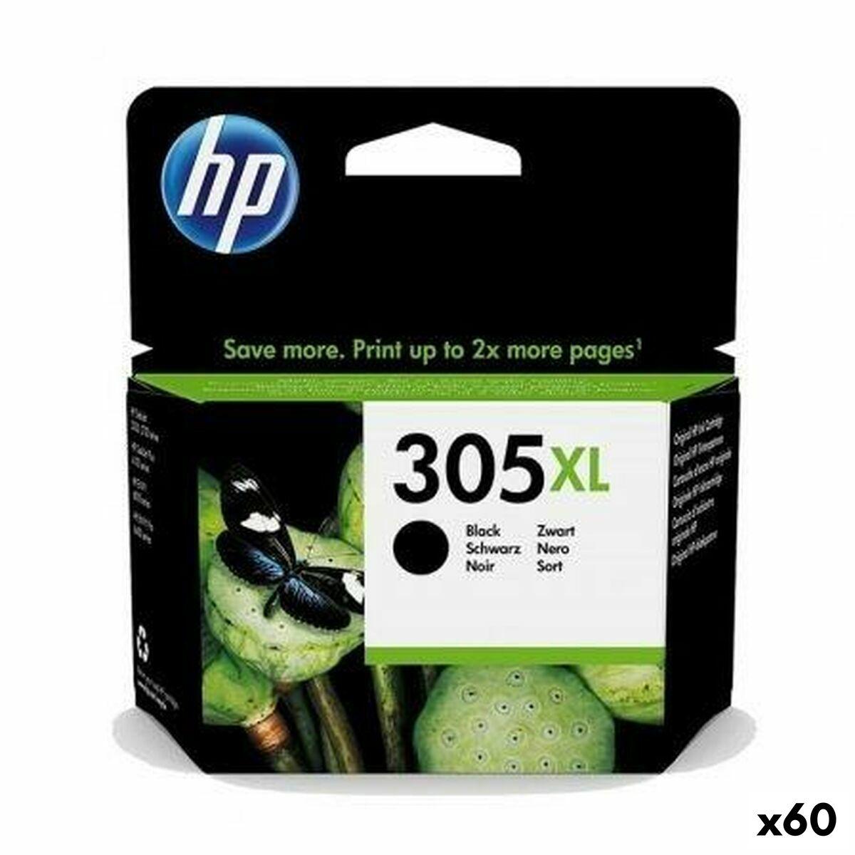 Hp 305 Blækpatron Sort Original 60 Enheder