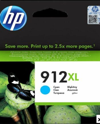 Hp 912  Cyan Original Blækpatron  60 Enheder