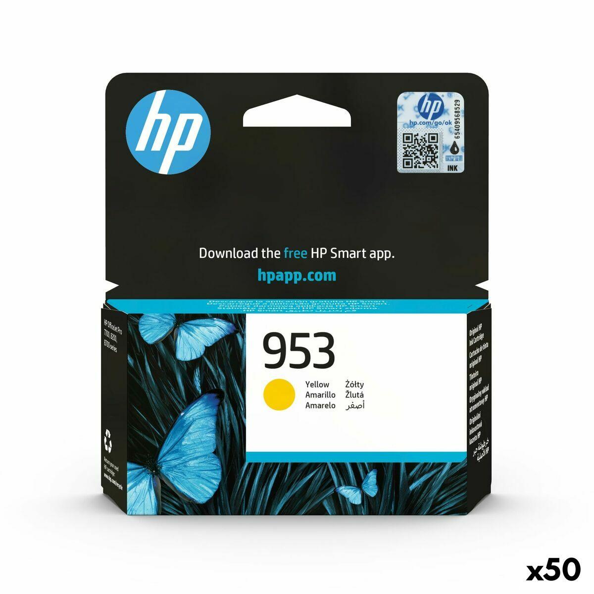 Hp 953 Gul Original Blækpatron Pakke Med 50