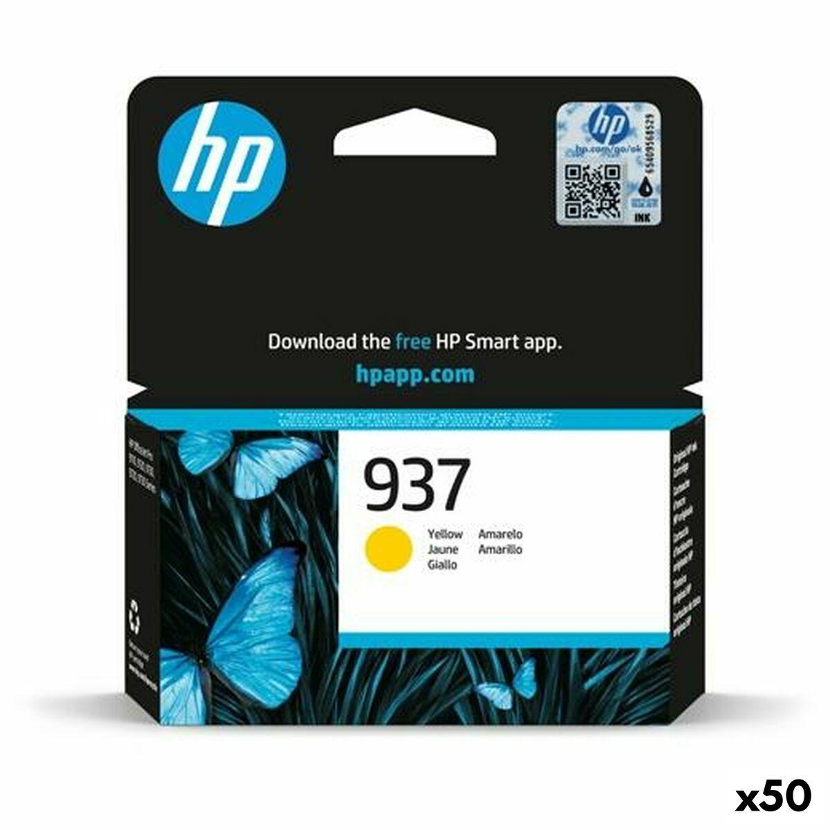Hp 937 Gul Original Blækpatron Pakke Med 50