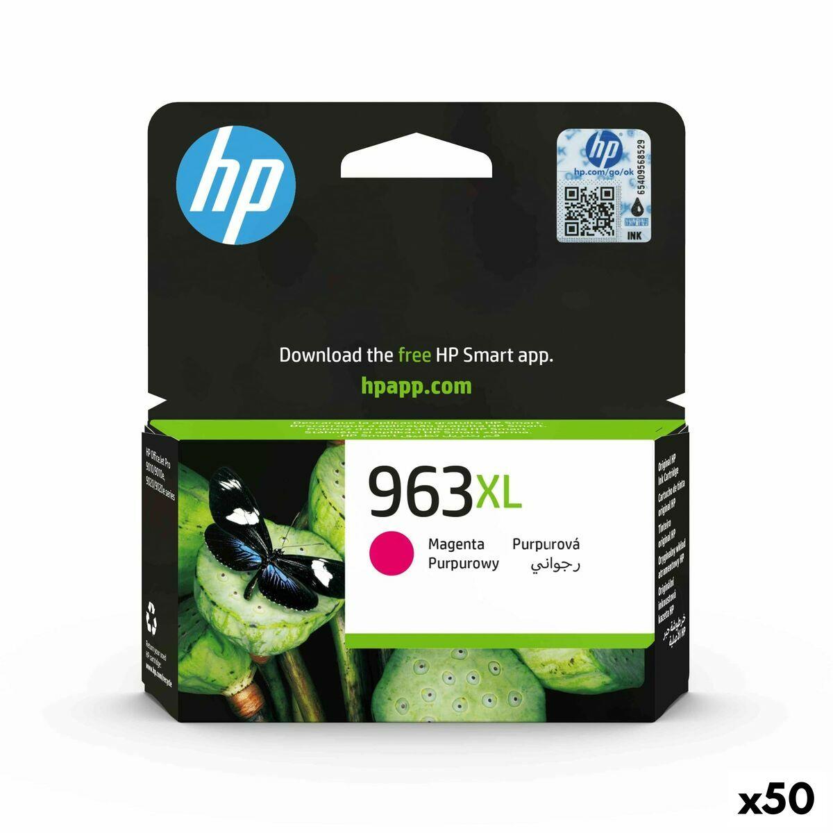 Hp 963 Magenta Original Blækpatron Til Officejet Pro 9010-9026 50 Stk