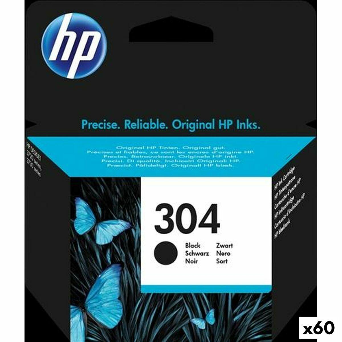 Hp 304 Sort Blækpatron Original Til Deskjet Envy 60 Stk