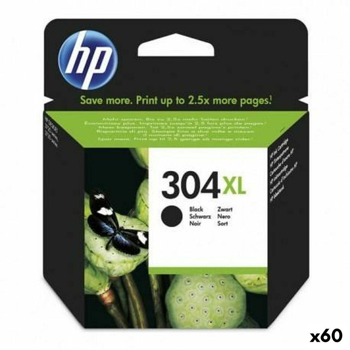 Hp 304 Sort Original Blækpatron 55 Ml 60 Stk