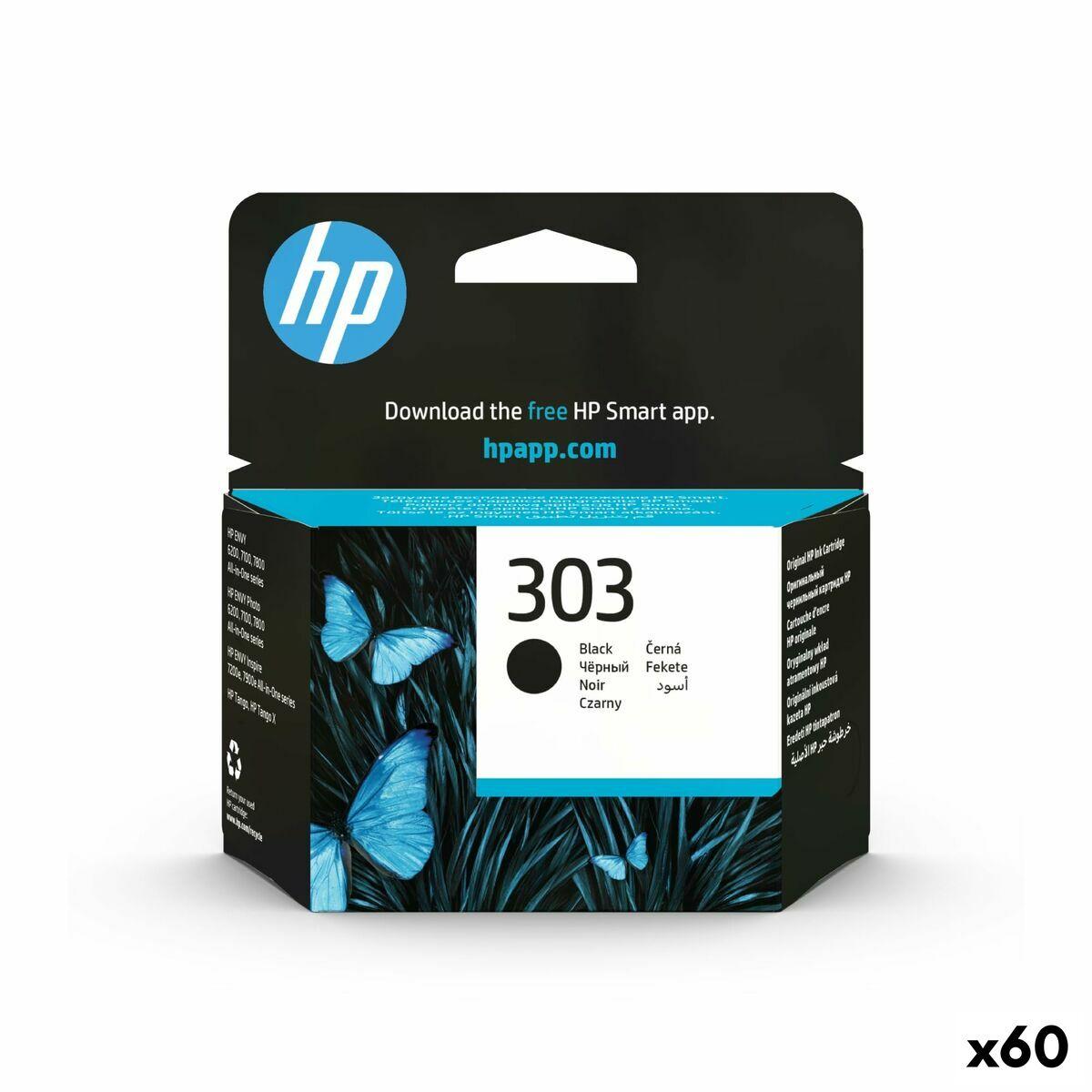 Hp 303 Sort Original Blækpatron Til Envy Photo Envy Inspire 60 Enheder