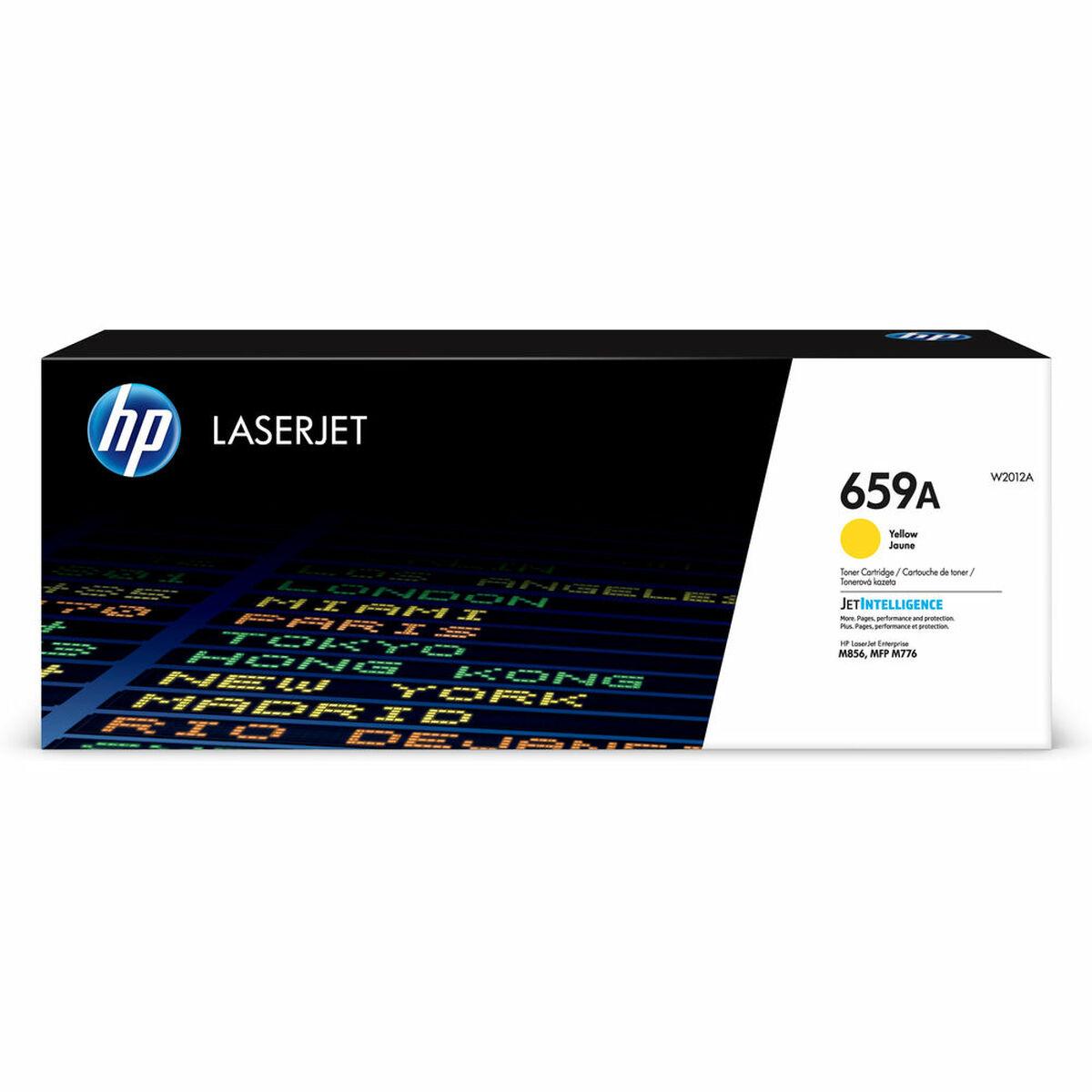 Hp Toner W2012a Gul Til Laserjet Enterprise