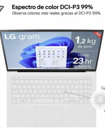 Lg 15z90s-  Aa74b 14 Quot  Bærbar Intel Core Ultra    16 Gb Ram  512 Gb Ssd  Hvid