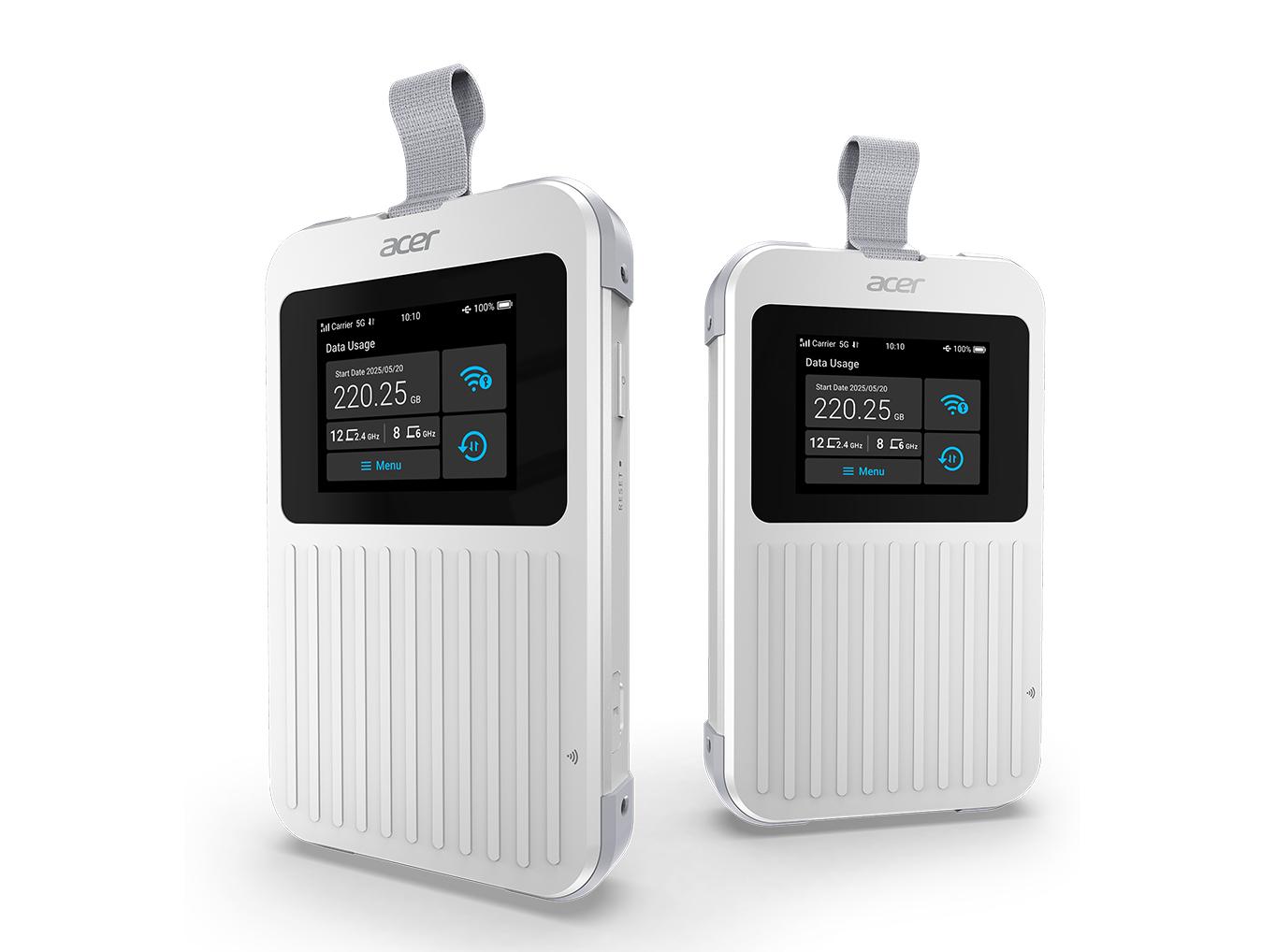 Mobilt Hotspot 5g Wi Fi 6e Acer Connect M6e Hvid