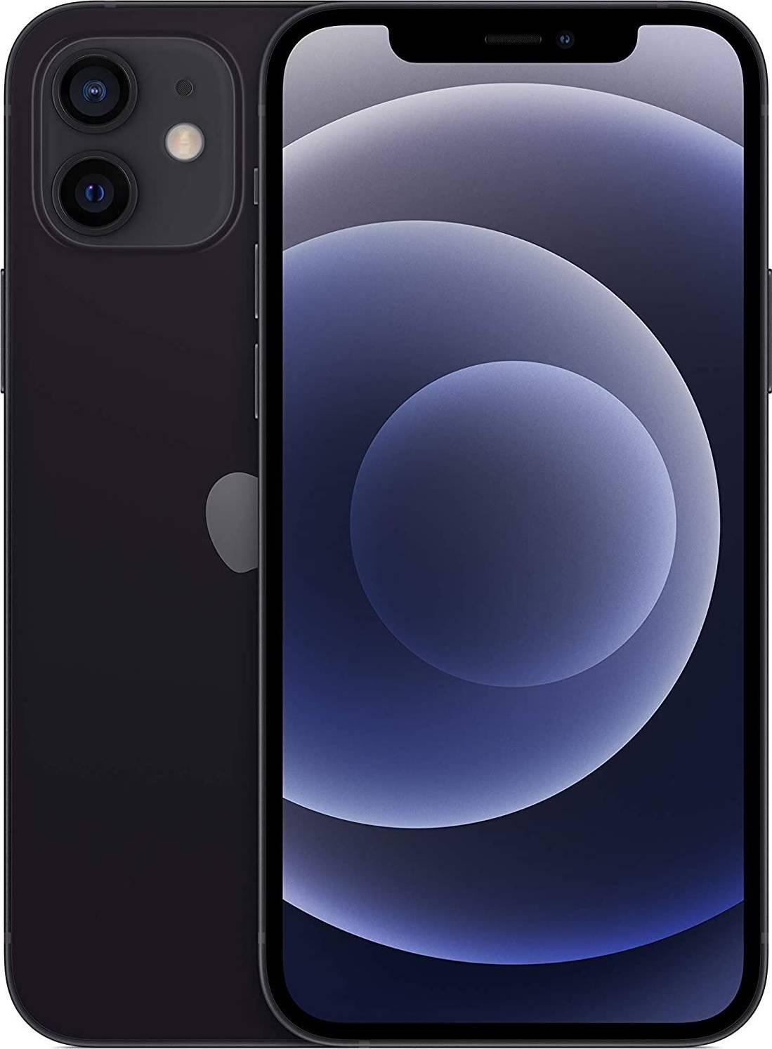 Mobiltelefon Apple Iphone 12 64 Gb Sort Renoveret