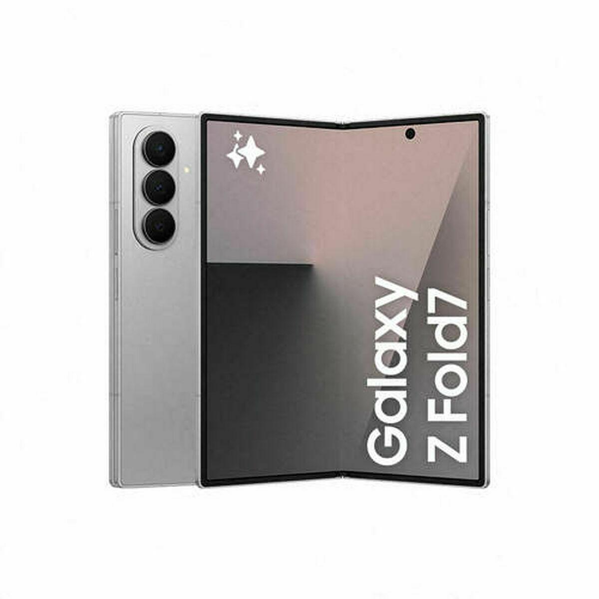 Mobiltelefon Samsung Galaxy Fold Sm-f966b 12 Gb 512 Gb Sølvfarvet