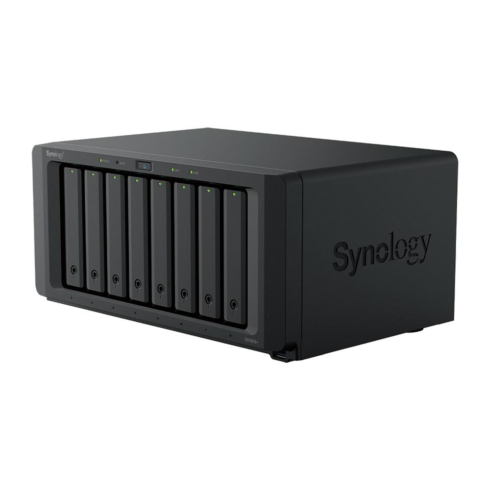 Nas Server Synology Diskstation Ds1825 -bay Ryzen Embedded V1500b Gb Ddr4 Sort