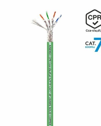 Netværkskabel Cat   Aisens Ftp Awg23 Grøn Spole 500