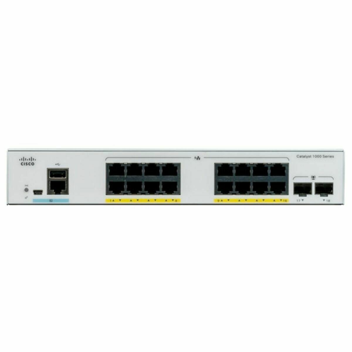 Netværksswitch Cisco C1000-16t-2g- 18 Porte