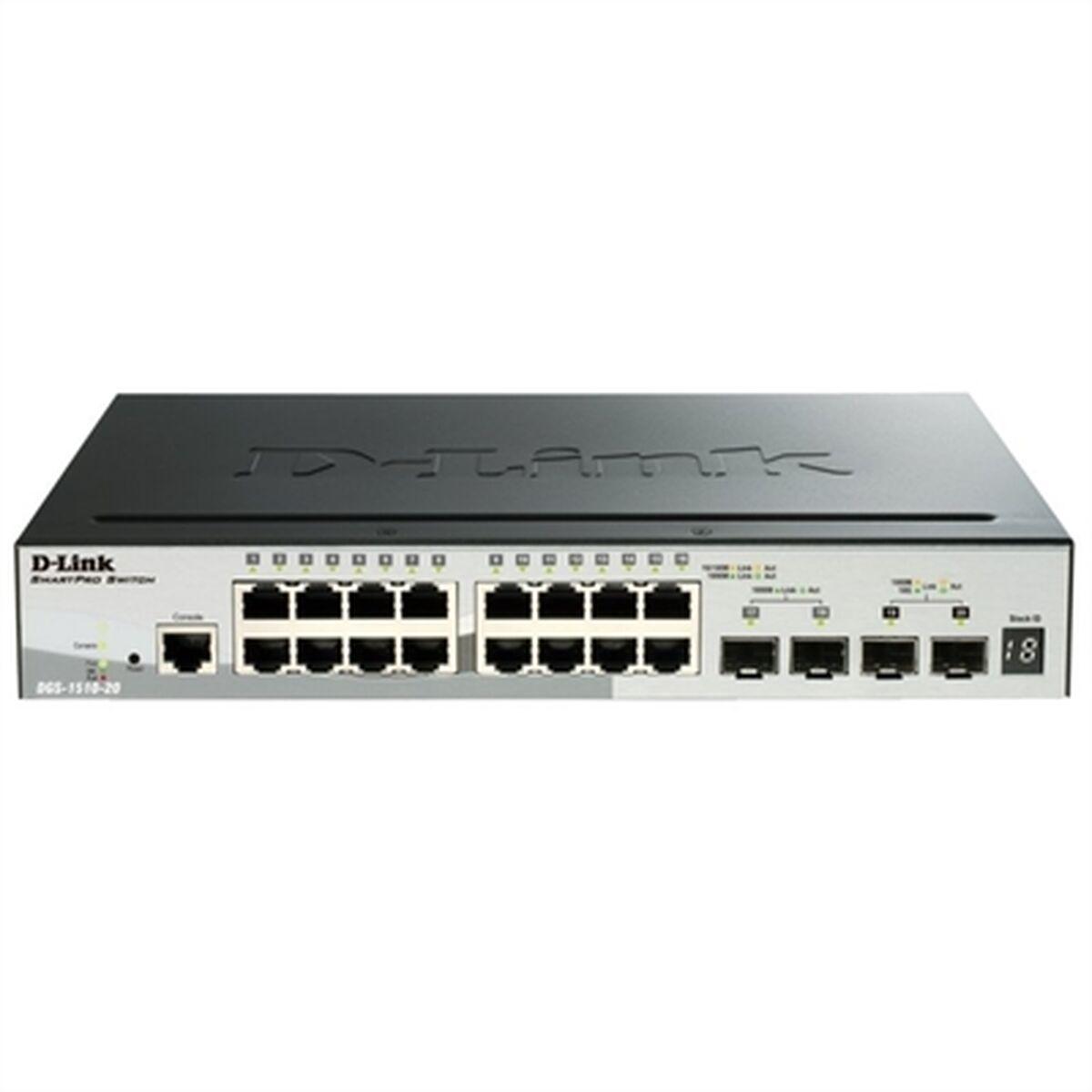 Netværksswitch -link Dgs-1510-20 1u Gbps Stakbar
