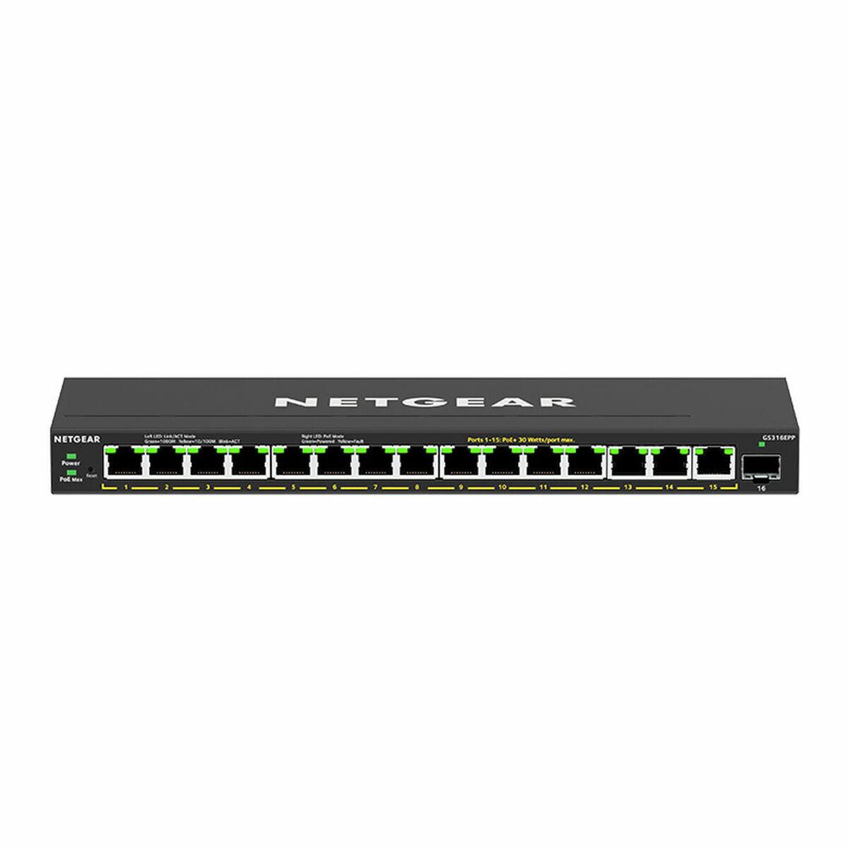 Netværksswitch Netgear Gs316epp-100pes 16-porte