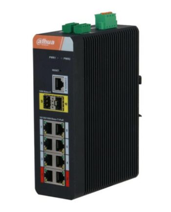 Netværksswitch Til Overvågning Dahua Dh-is4210-8gt-120 Sort