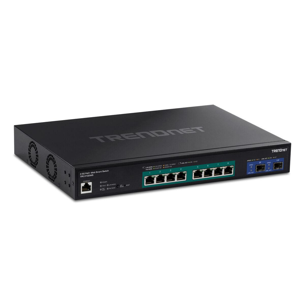 Netværksswitch Trendnet Tpe-3102ws Med 8x Poe Og 2x 5g
