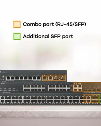 Netværksswitch Zyxel Gs2220-50 100 Gbps Sort