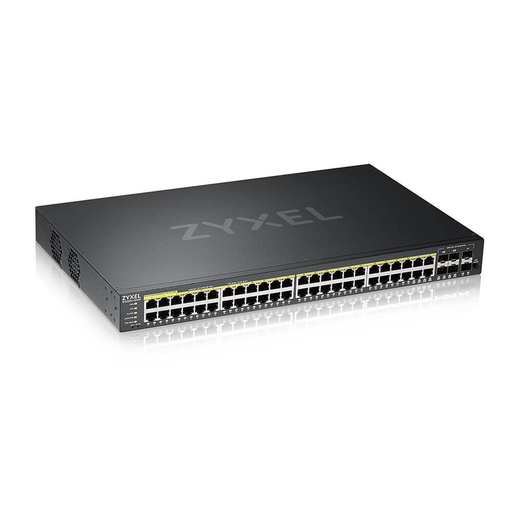Netværksswitch Zyxel Gs2220-50hp Managed L2 Gigabit Poe Sort