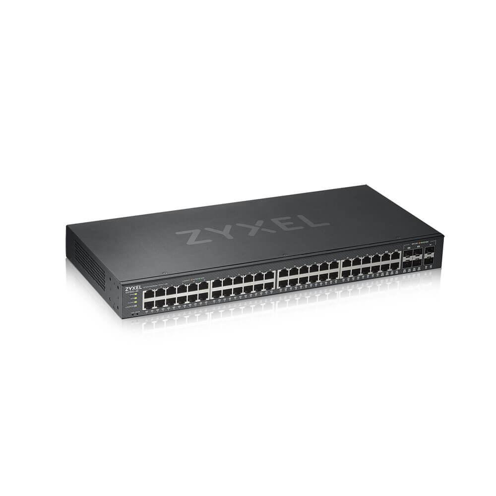 Netværksswitch Zyxel Gs1920-48v2 Managed Gigabit Sort