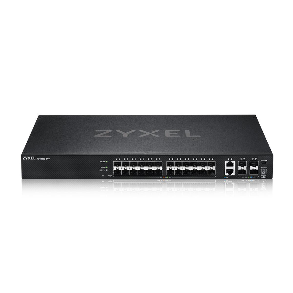 Netværksswitch Zyxel Xgs2220-30f 24 Porte Sort