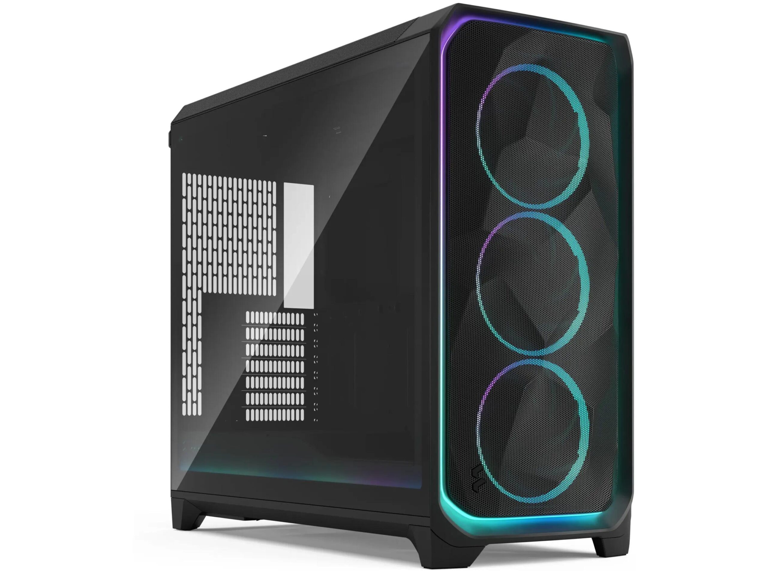 Pc Kabinet Fractal Design Meshify Ambience Pro Rgb Light Tint Atx -atx Sort Tempereret Glas Uden Strømforsyning